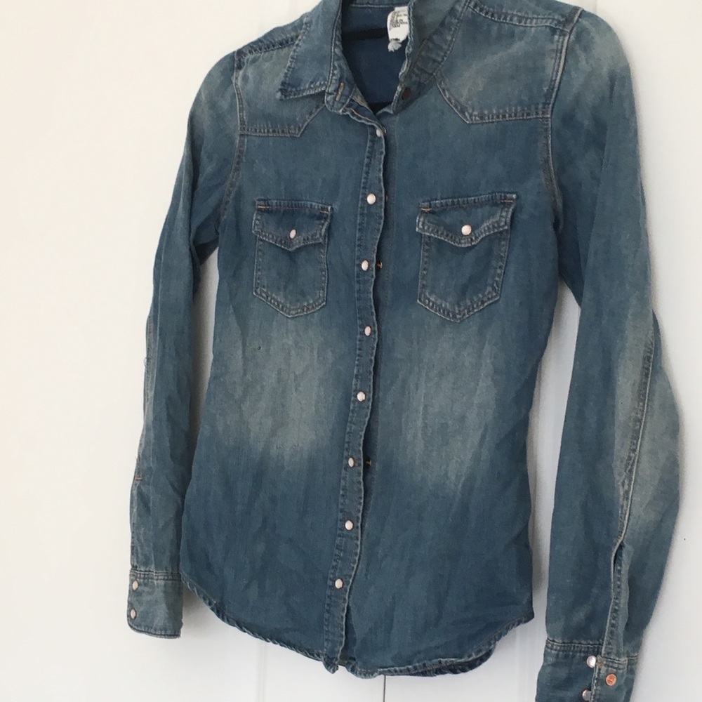 H&M Jean Button Down Size 2